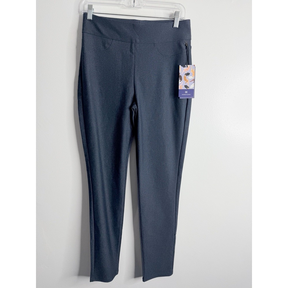 Honeylove EverReady Pant Stormy Blue Medium Office Career Wear Minimalist - Picture 2 of 9